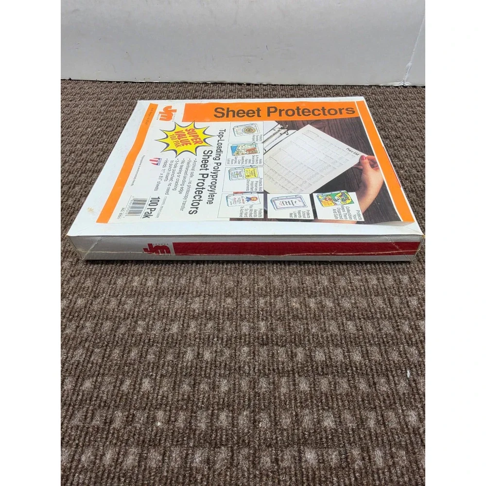 Avery Open Box 40 Sheets & Joshua Meier Sheet Protectors 100 Pack Bundle Sealed
